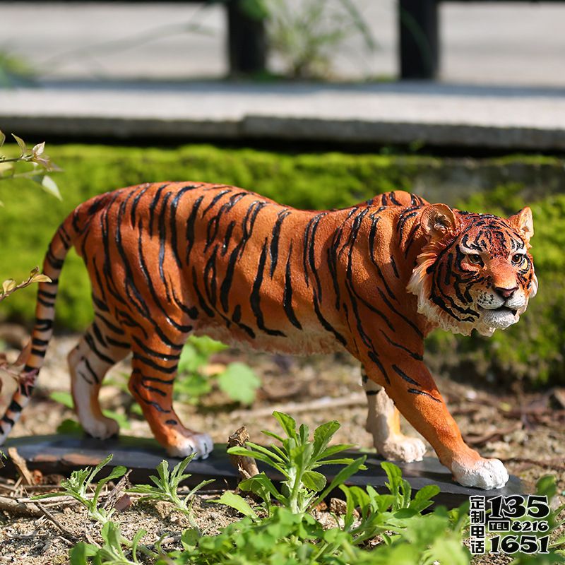 公園景區玻璃鋼仿真動物景觀老虎雕塑園林大型擺件